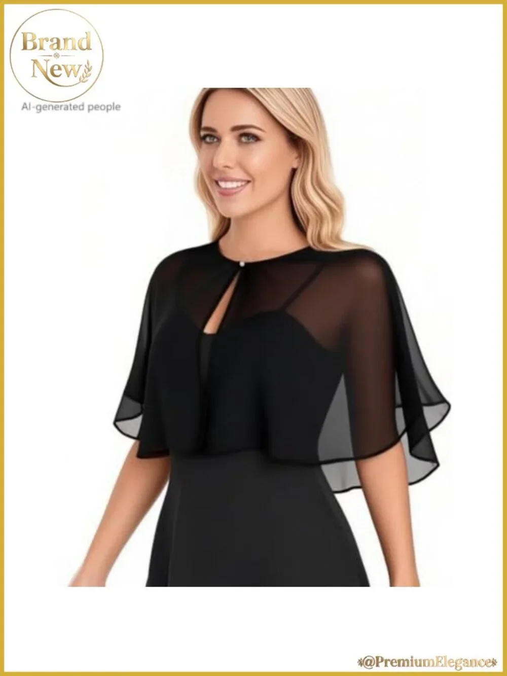 Chiffon Shawl Wrap Pearl Button Formal Evening Dress Cover Up